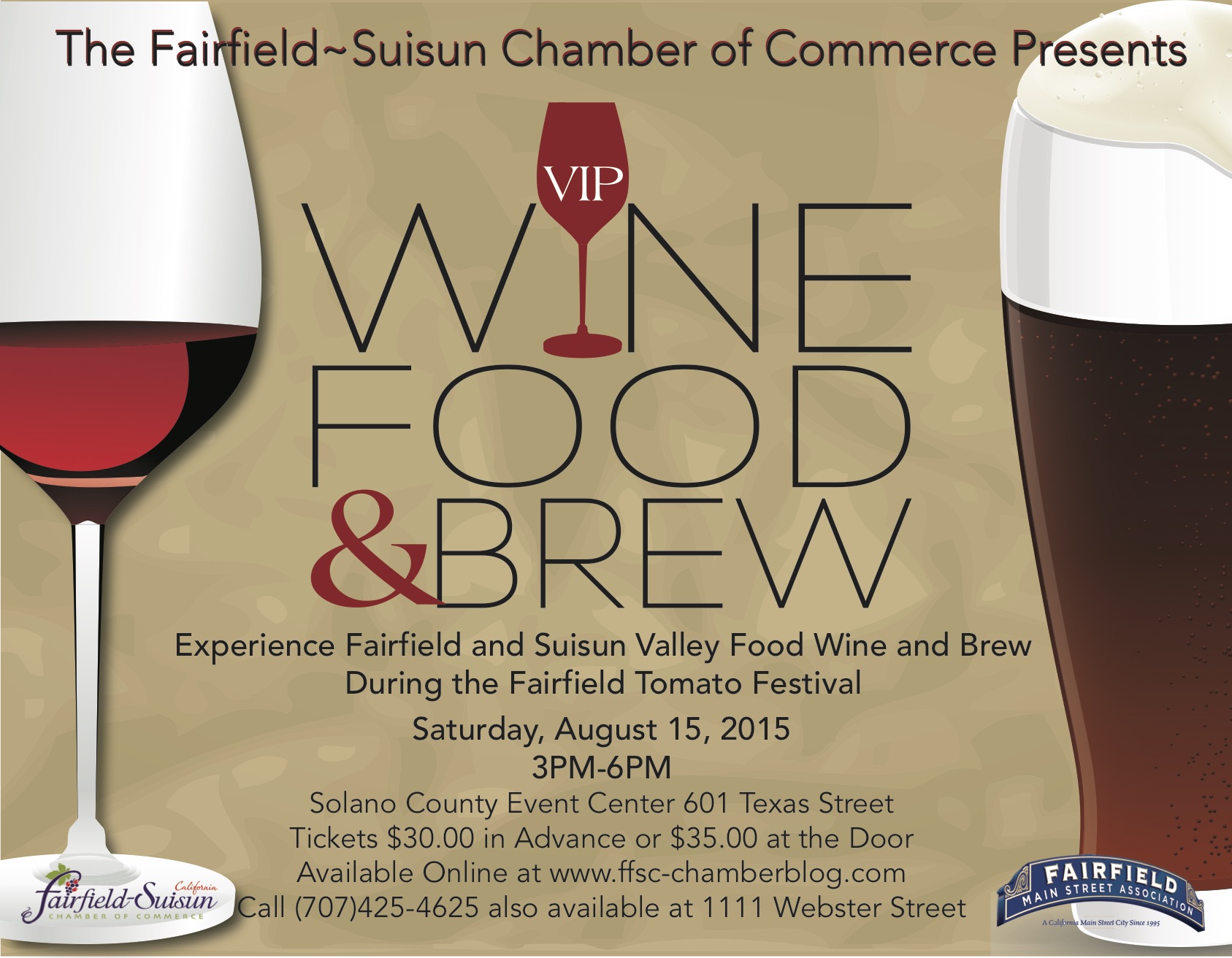 Experience VIP Wine, Food & Brew at the Fairfield Tomato Festival